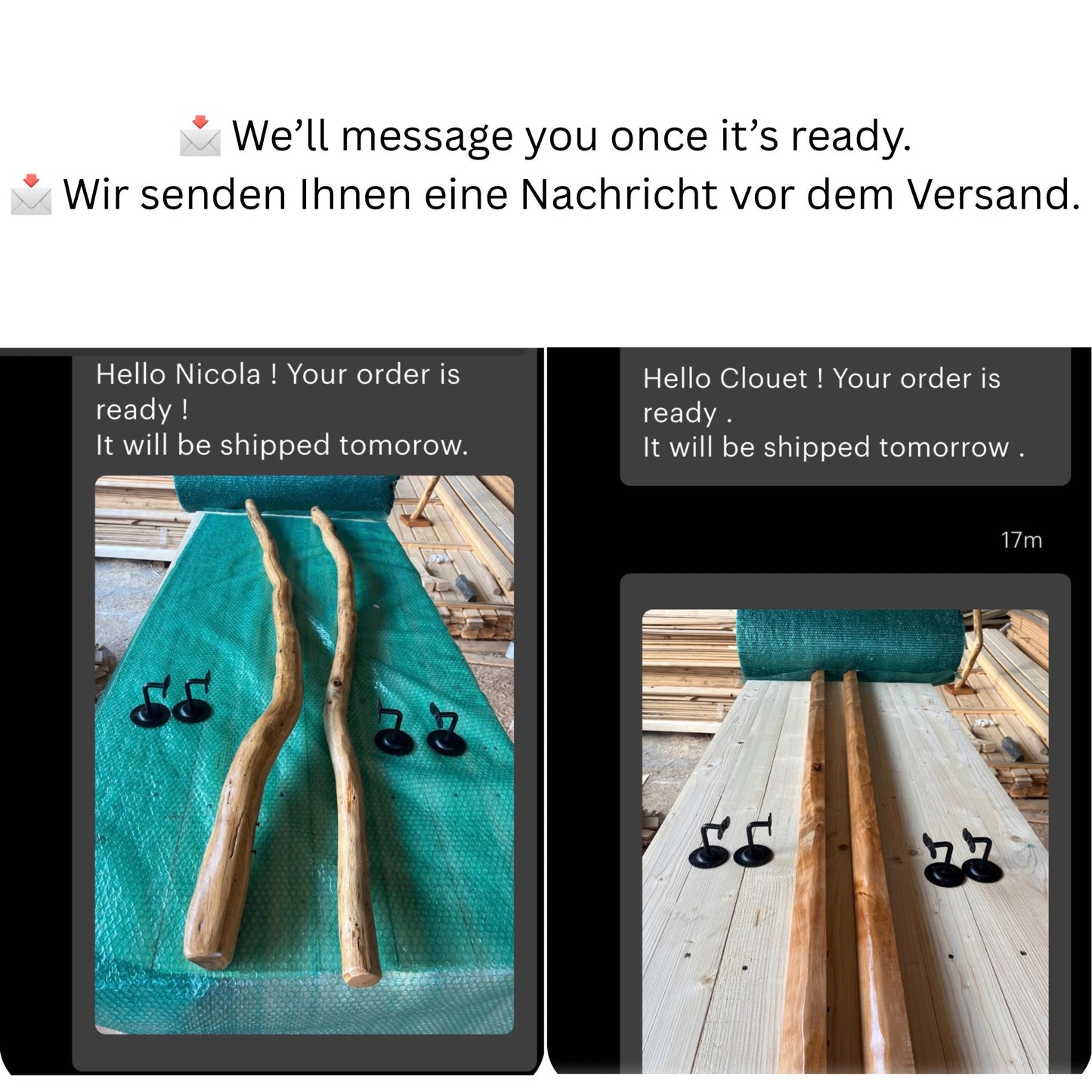 Handmade wrought iron Handrail | Custom Size | Wall Mounted Stair Railing |Rustic Modern Decor | EU Made