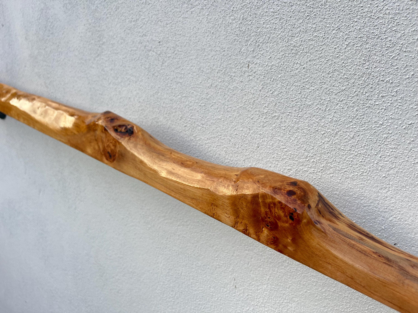 Handmade Wooden Handrail – Natural Finish | Custom Size | Wall Mounted Stair Railing | LIve edge |Rustic Modern Decor | EU Made
